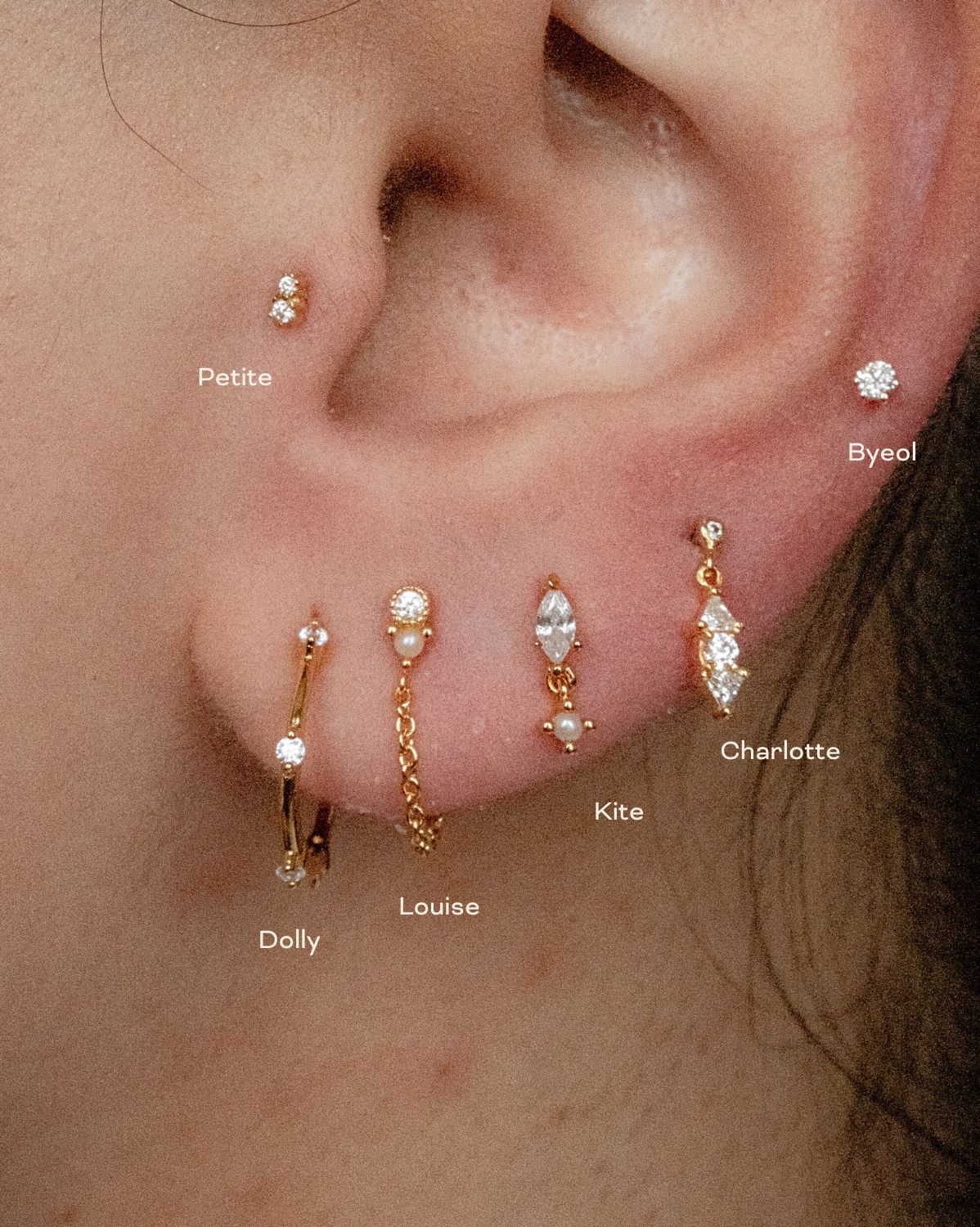 14K Solid Gold Byeol Piercing Stud - Image 2