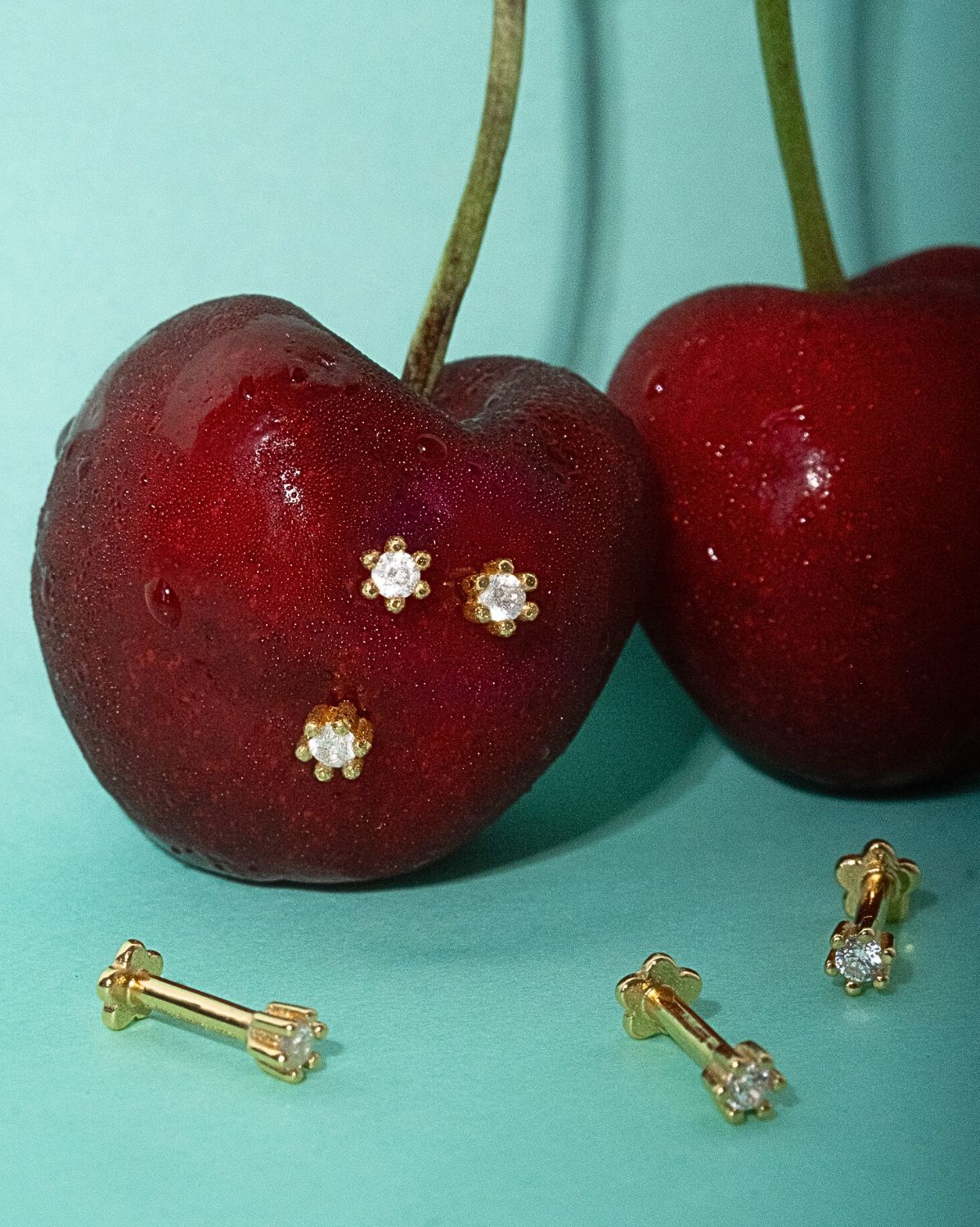 14K Solid Gold Byeol Piercing Stud - Image 3
