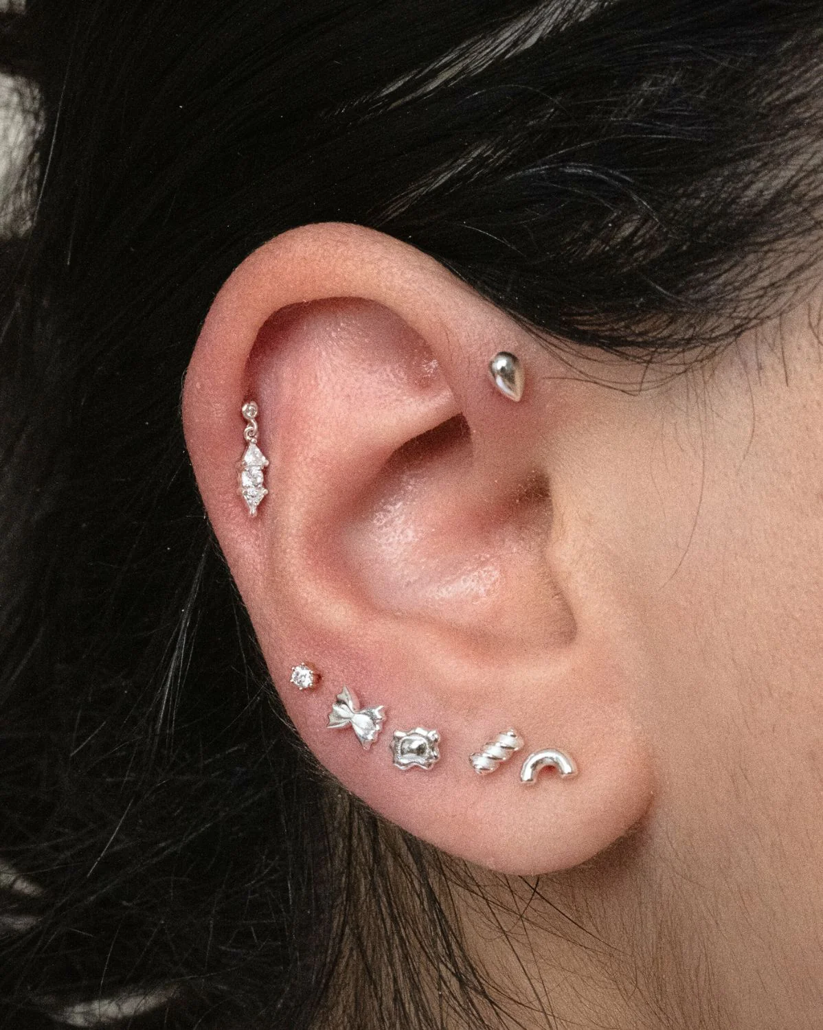 14K Solid Gold Byeol Piercing Stud - Image 5