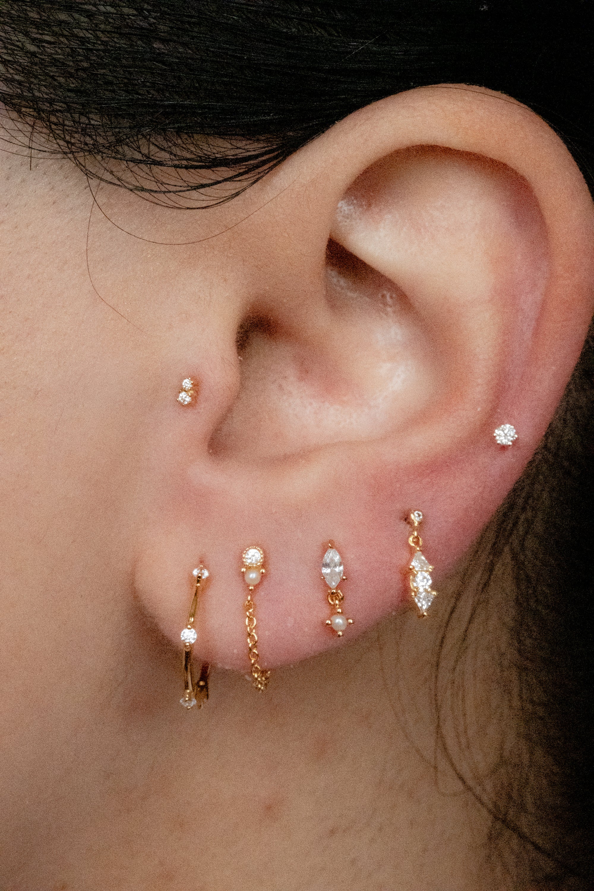 14K Solid Gold Byeol Piercing Stud - Image 6