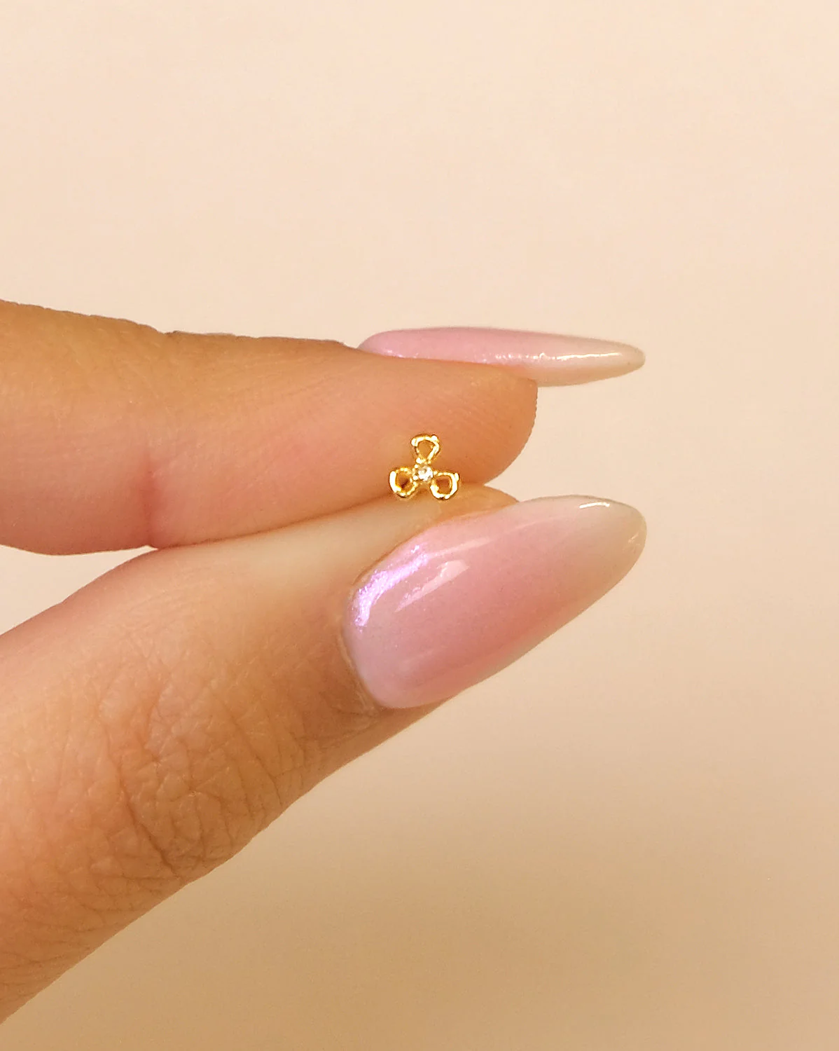 14K Solid Gold Chihiro Flower Stud - Image 8