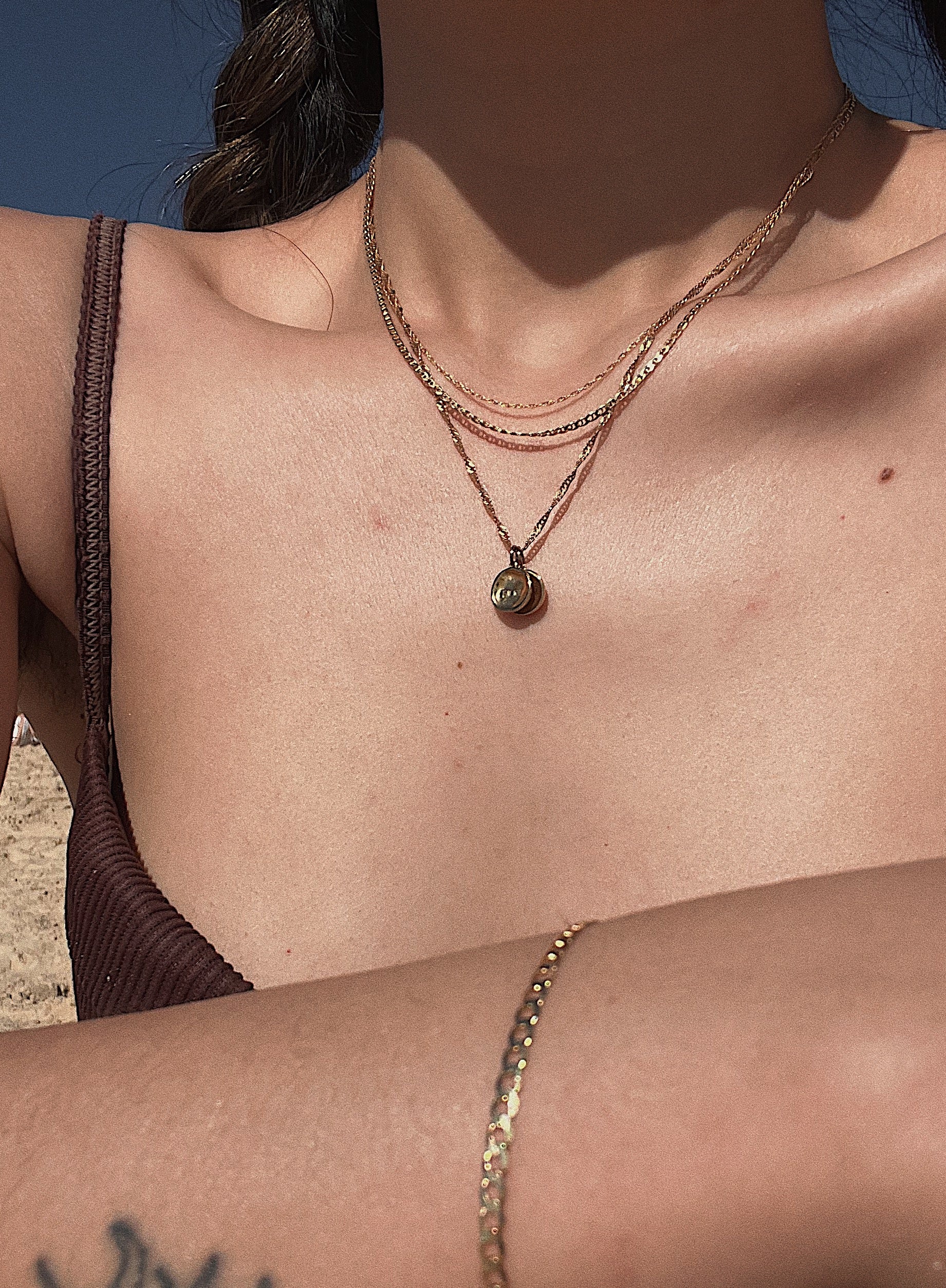 14K Solid Gold Hong Rope Necklace - Image 3