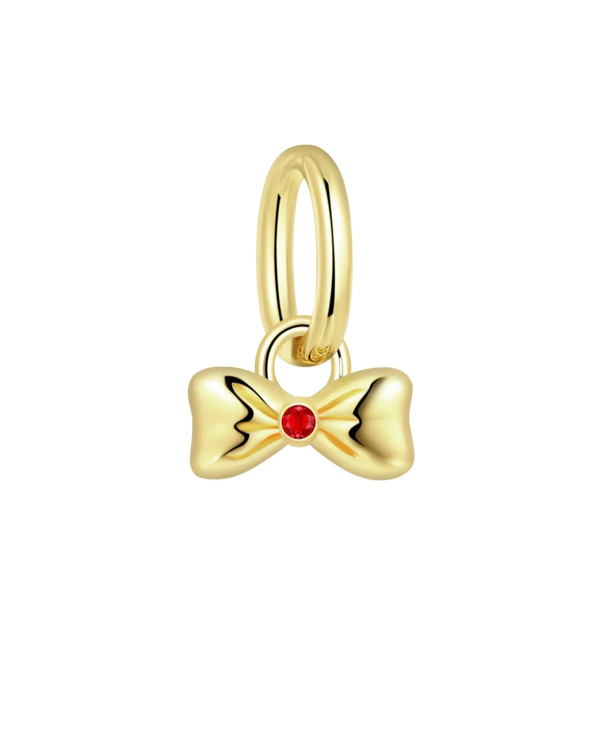 Solid Gold A Witch's Bow Charm