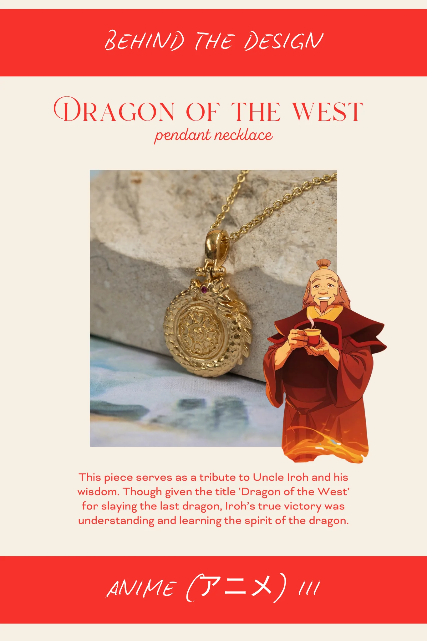 Solid Gold Dragon Of The West Necklace (Ready to ship) - Image 7