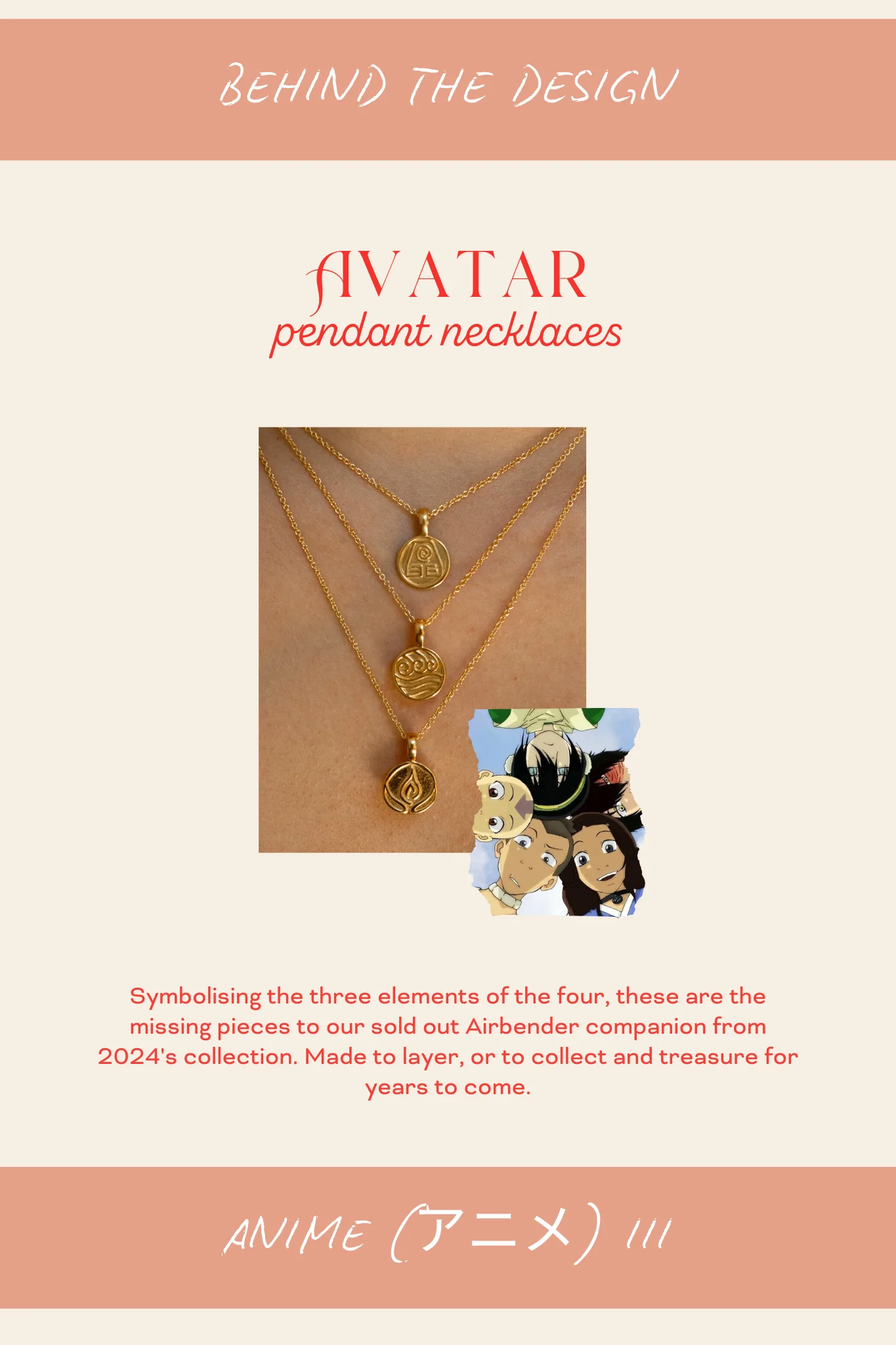 Solid Gold Earthbender Pendant Necklace (Ready to ship) - Image 8