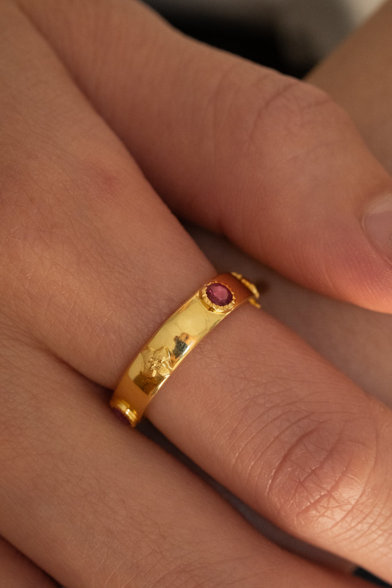 Solid Gold Howl Crown Ring US 7 (Ready to ship) - Image 3