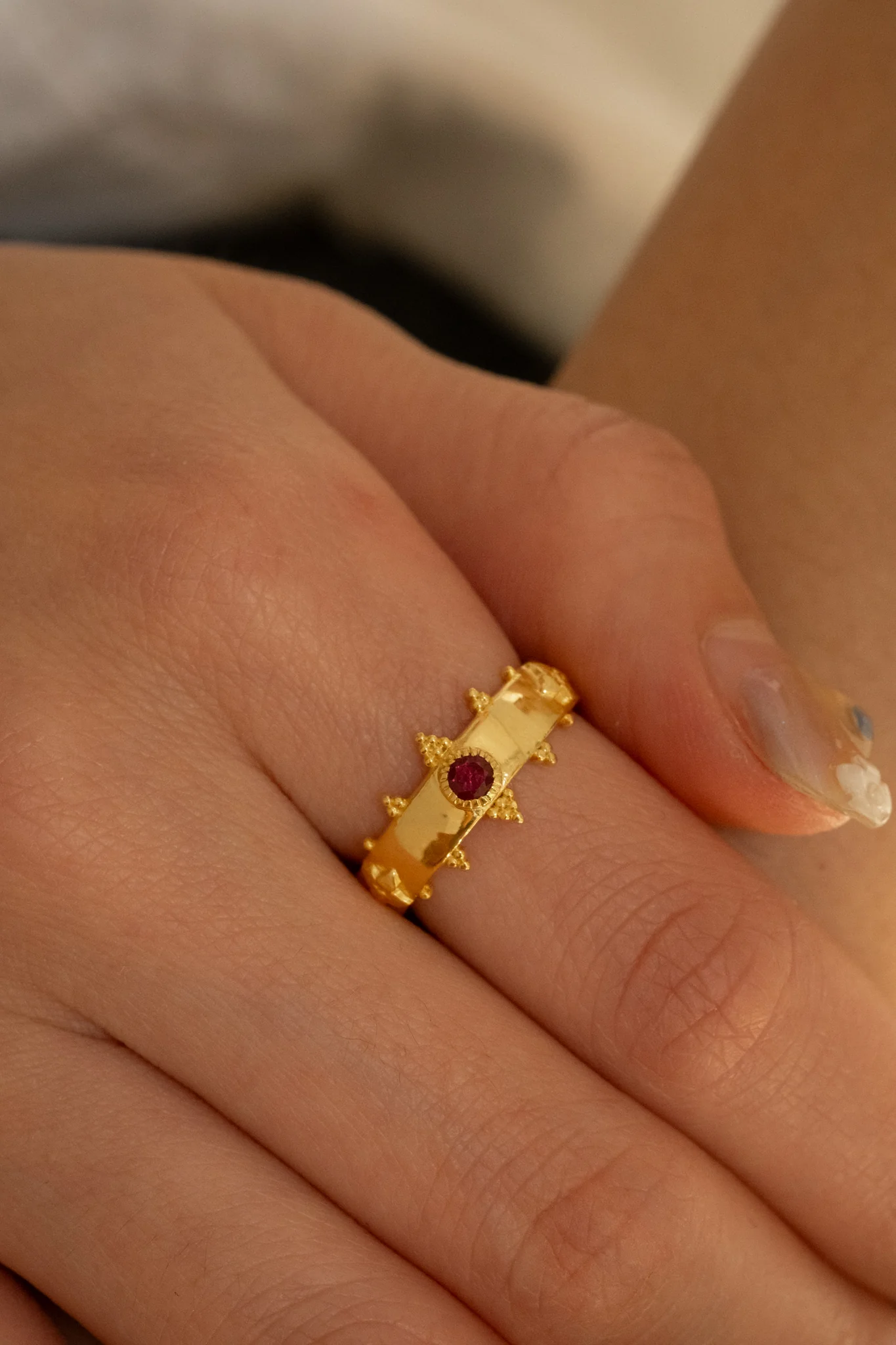 Solid Gold Howl Crown Ring US 7 (Ready to ship) - Image 4