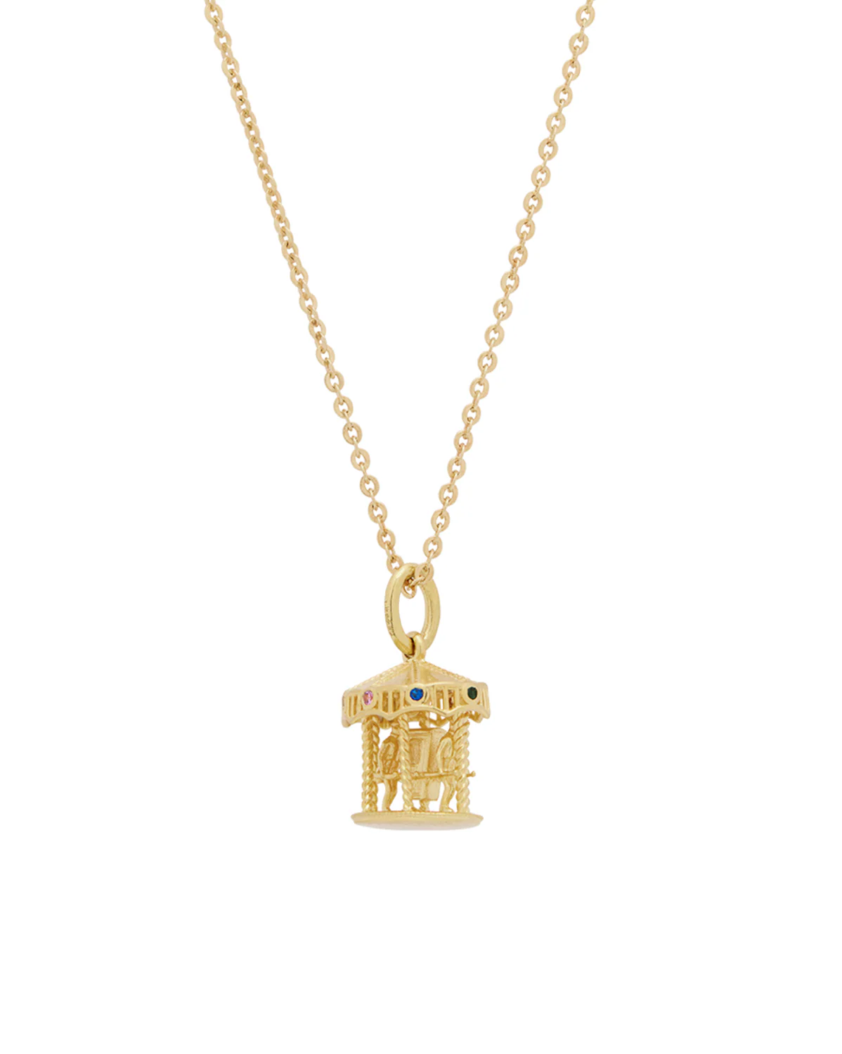 Solid Gold Merry Go Round Pendant (Ready to ship) - Image 6