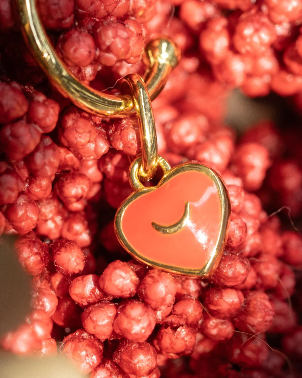Solid Gold Sailor Moon Heart Charm - Image 7