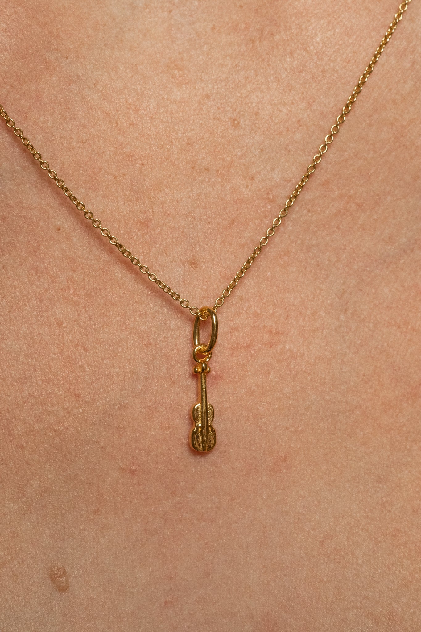 Solid Gold Violin Charm - Image 4