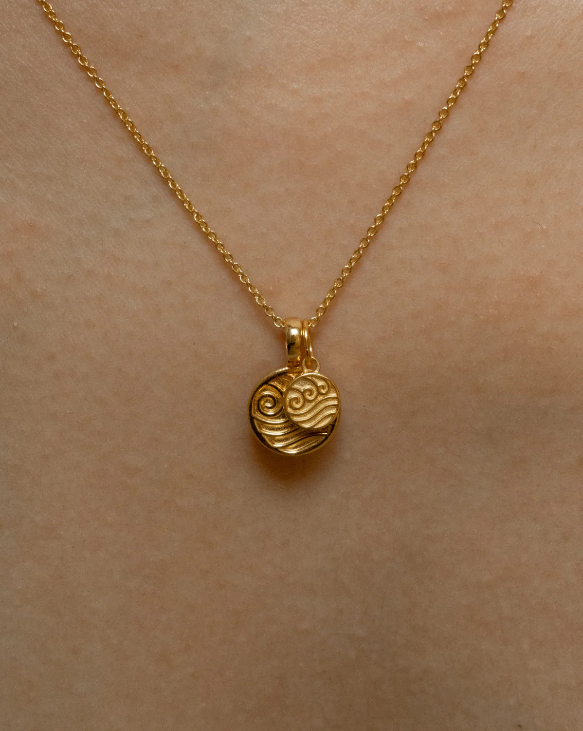 Solid Gold Waterbender Charm - Image 3