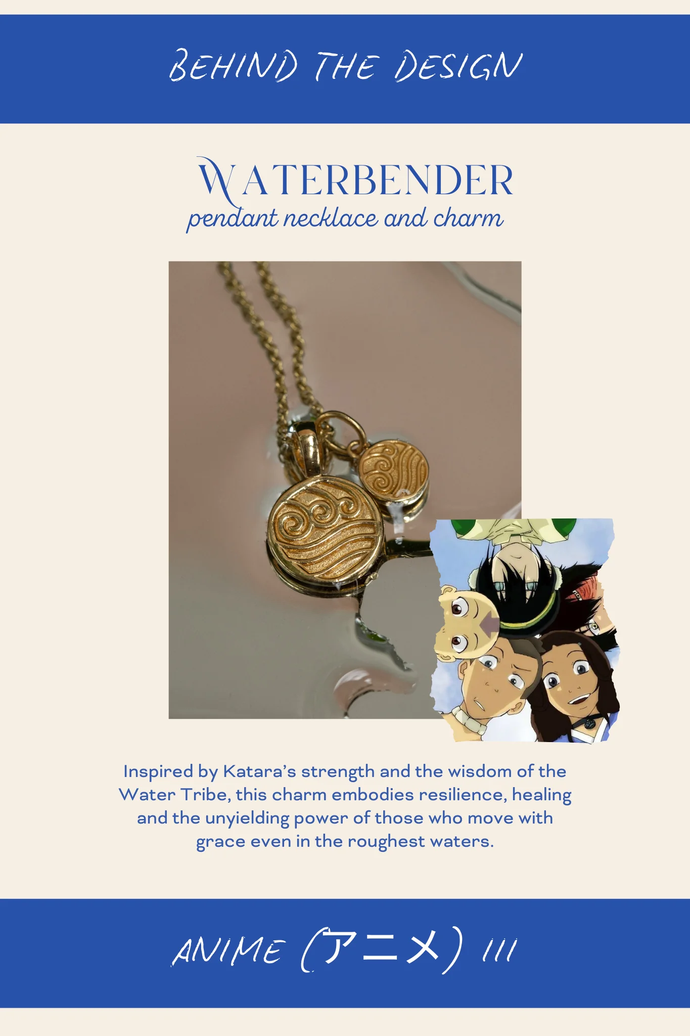 Solid Gold Waterbender Charm - Image 7