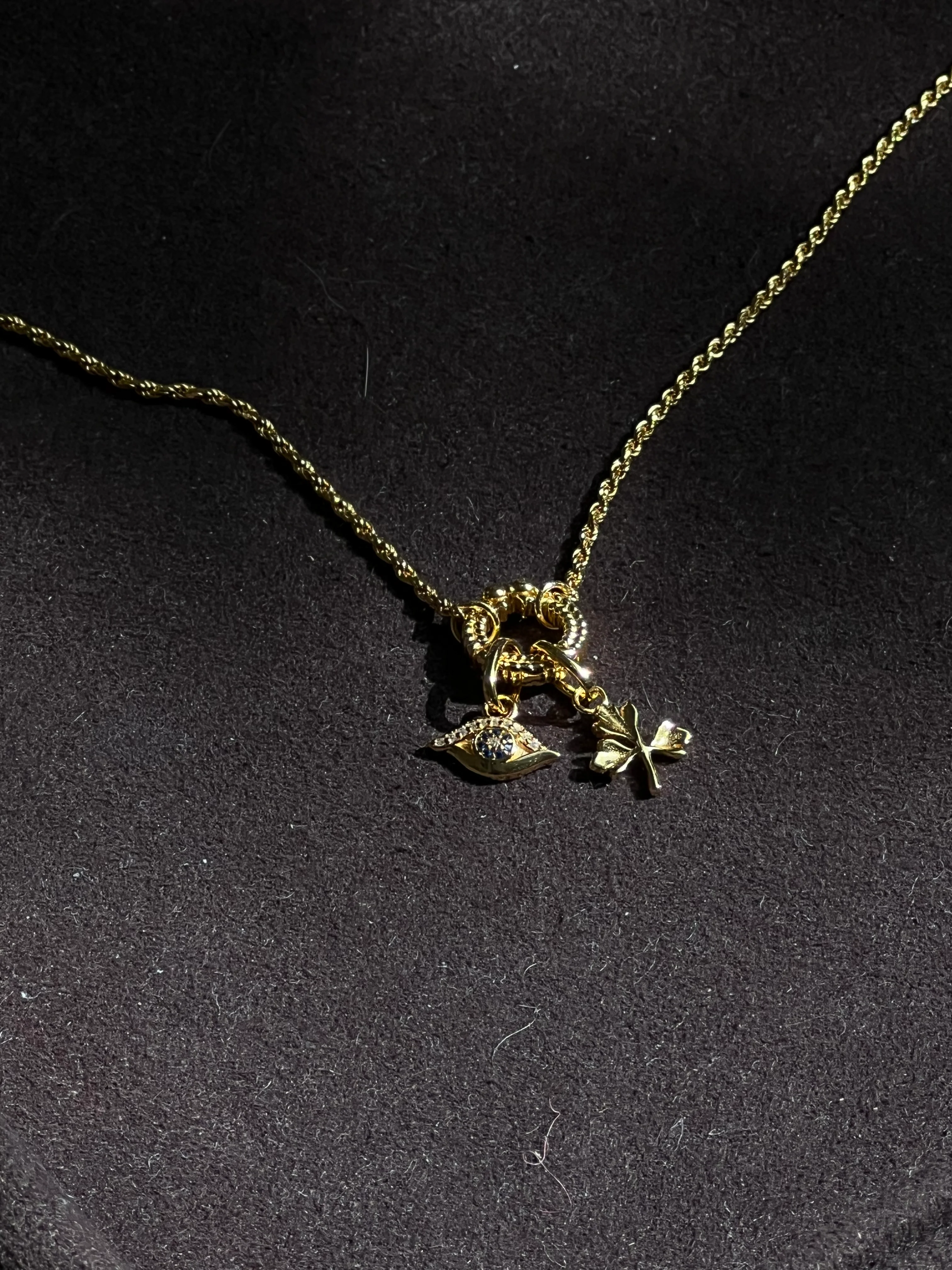 Solid Gold Coriander Charm - Image 4