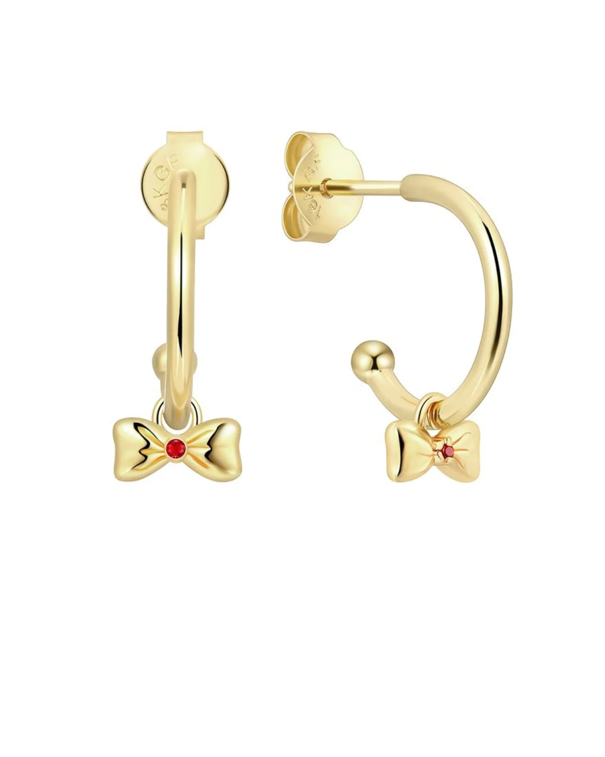 A Witch's Bow Charm Hoops