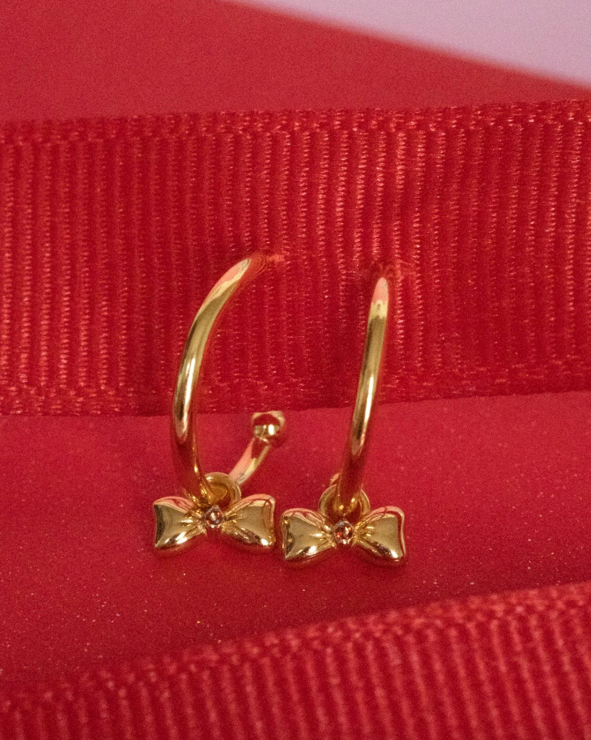 A Witch's Bow Charm Hoops - Image 5