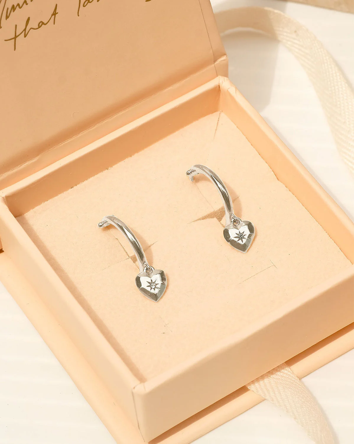 Aiko Heart Hoops - Sterling Silver - Image 3