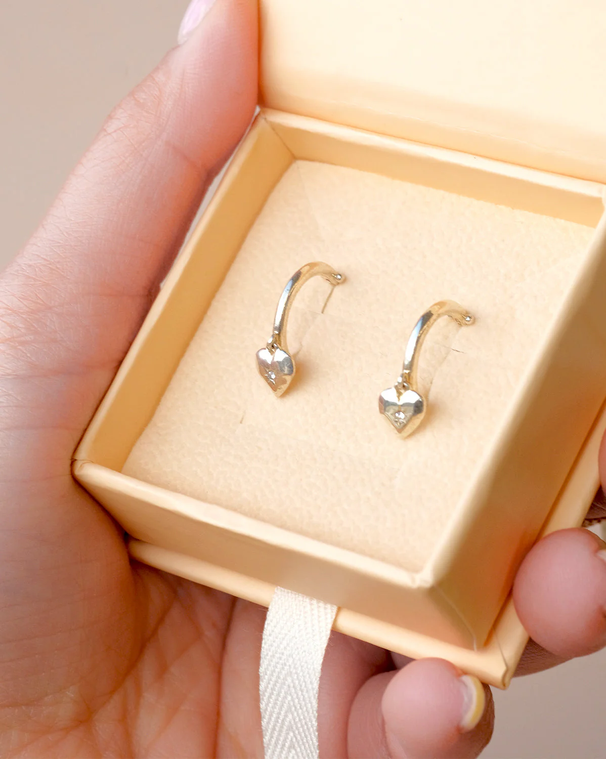 Aiko Heart Hoops - Sterling Silver - Image 5