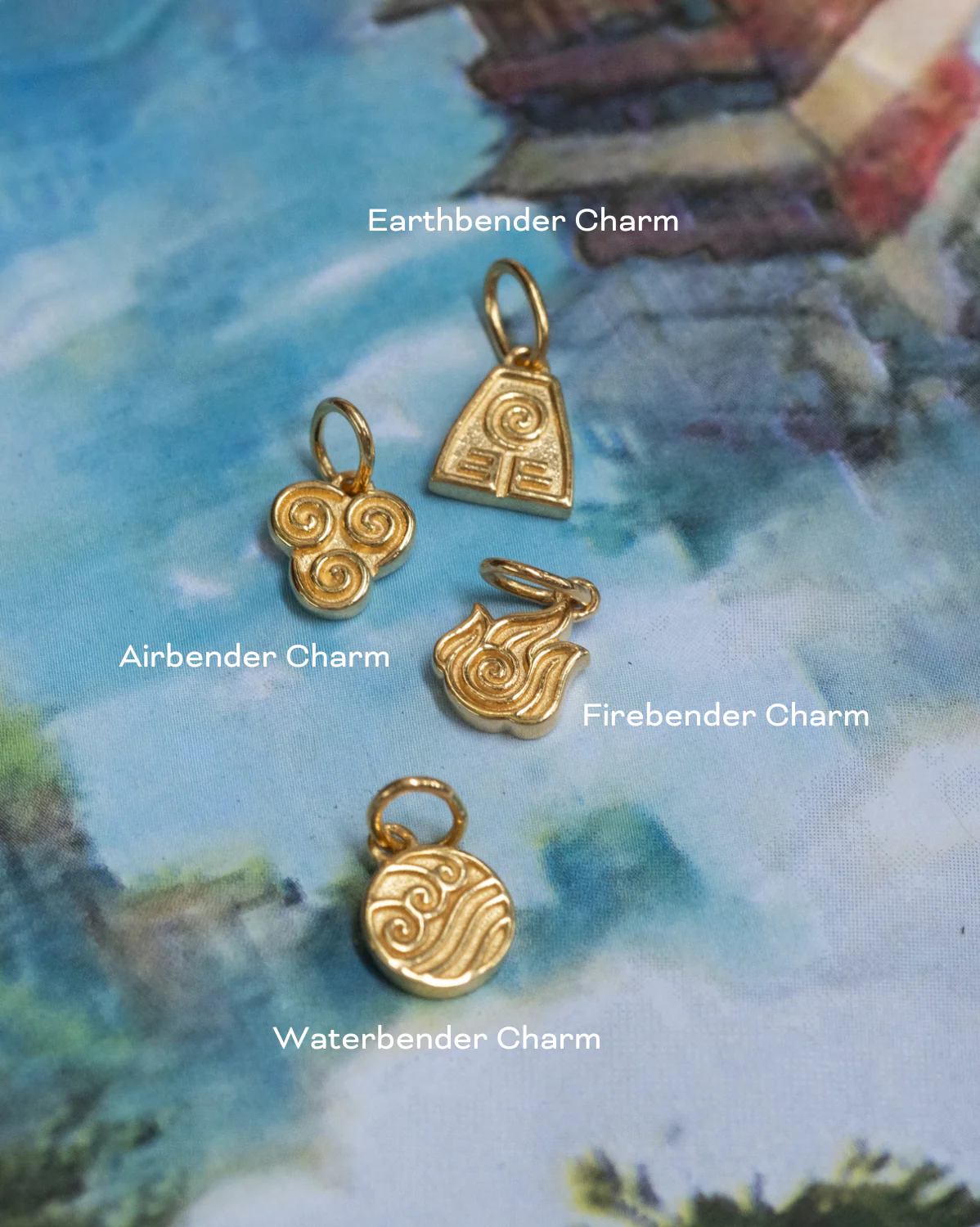 Solid Gold Airbender Charm - Image 3