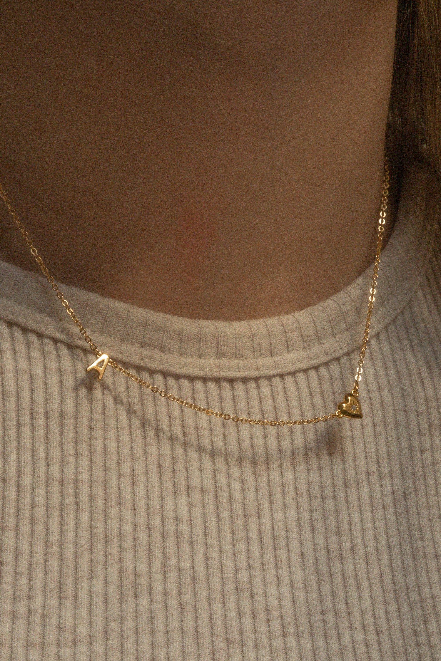 Amour Single Initial Necklace - Image 5