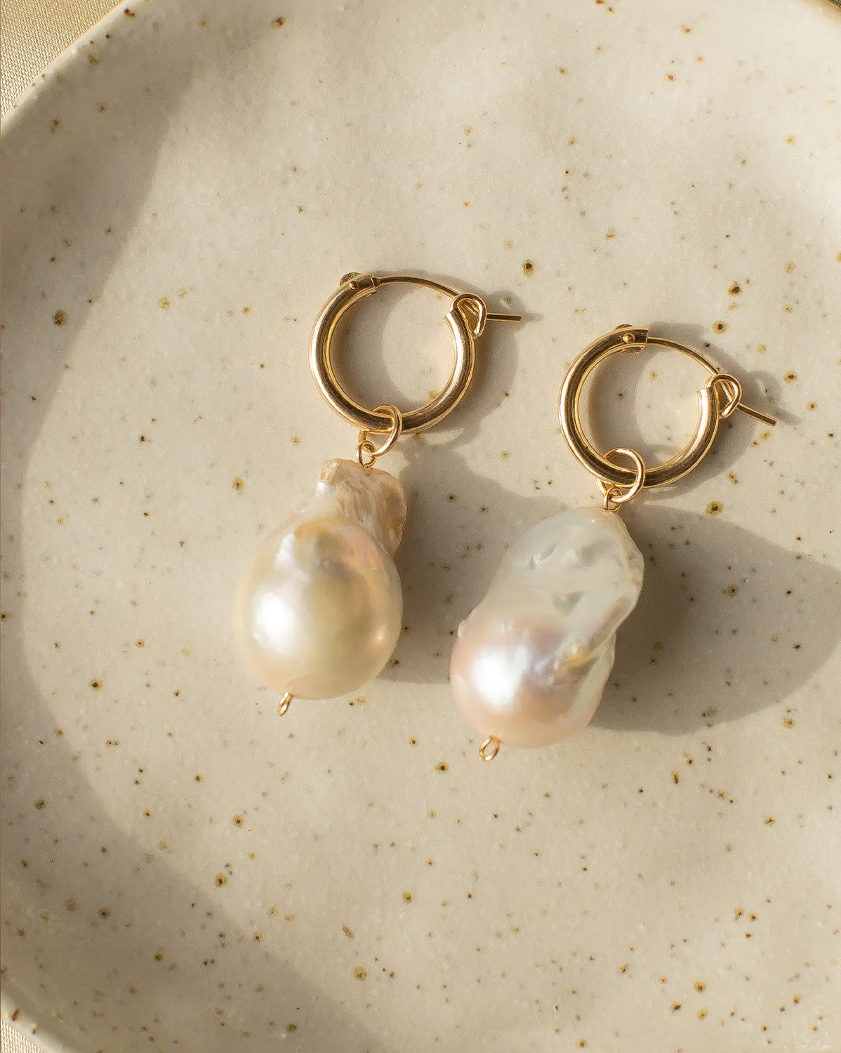 Aphrodite Baroque Pearl Earrings (Single Pearl) - Image 5