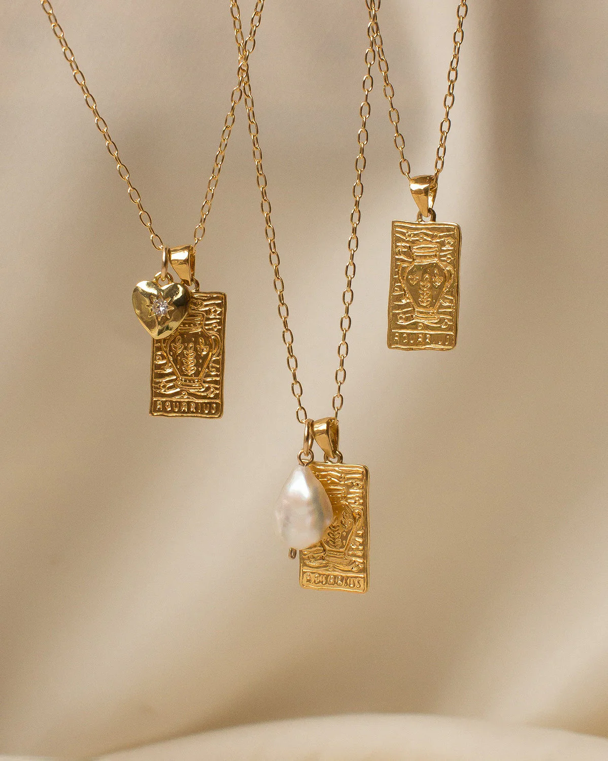 Aquarius Zodiac Necklace - Image 5
