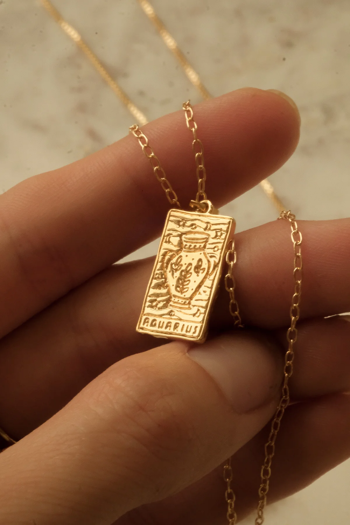 Aquarius Zodiac Pendant - Image 7