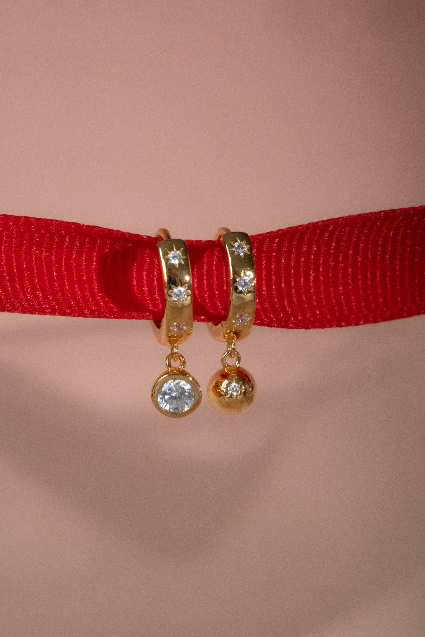 Arie Reversible Bezel Starburst Hoops - Image 4