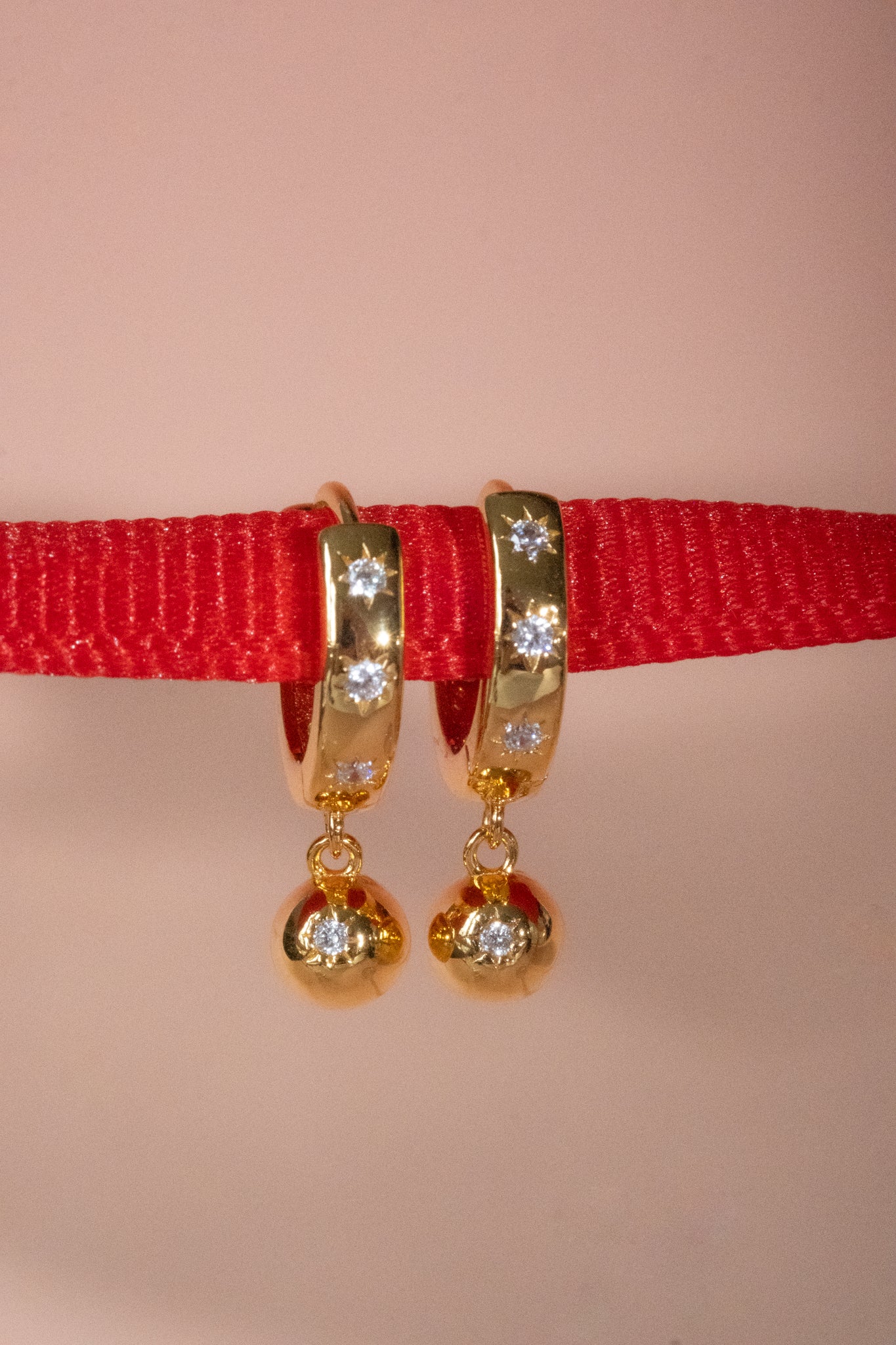 Arie Reversible Bezel Starburst Hoops - Image 6