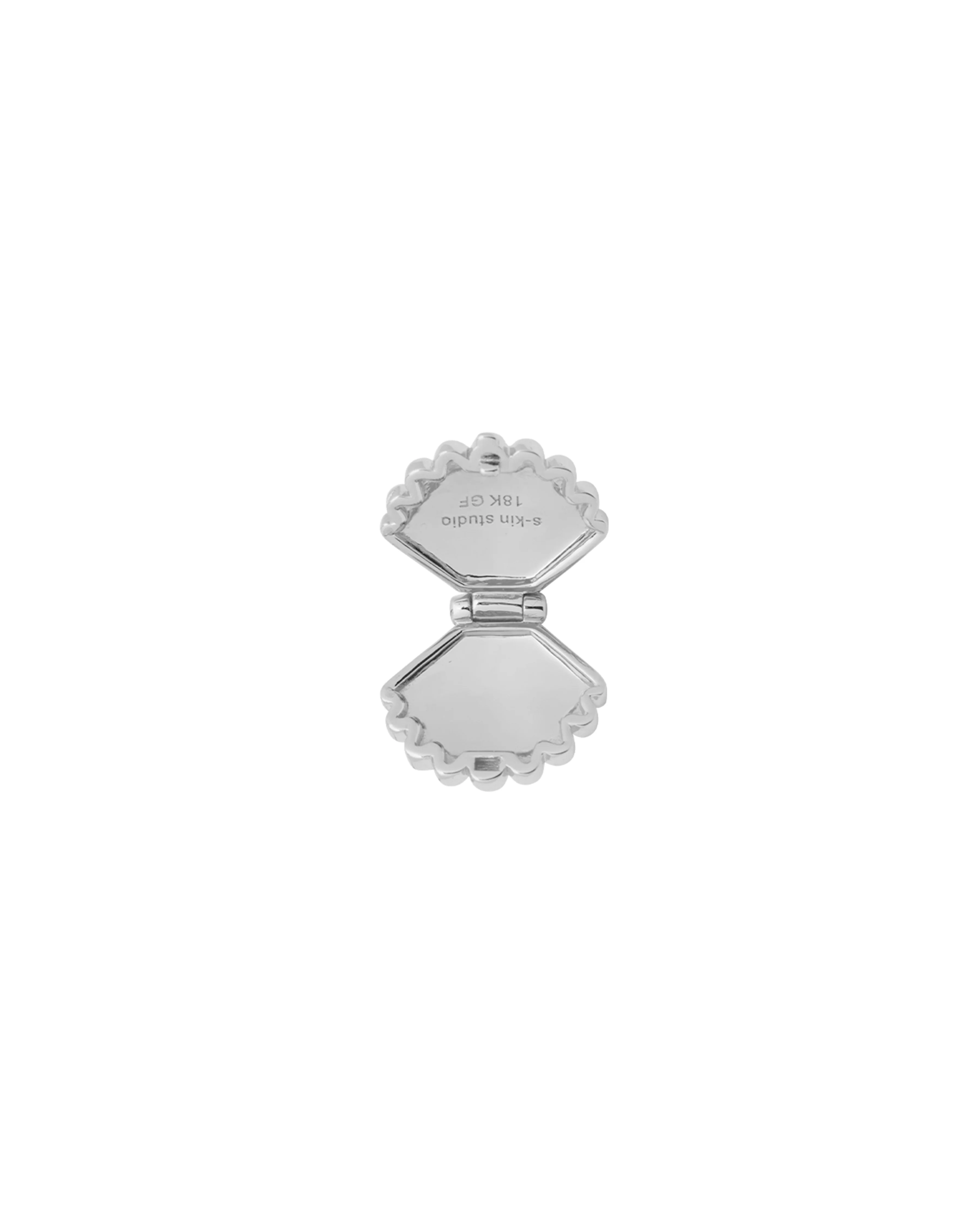 Ariel Shell Engravable Locket Necklace - Sterling Silver - Image 7