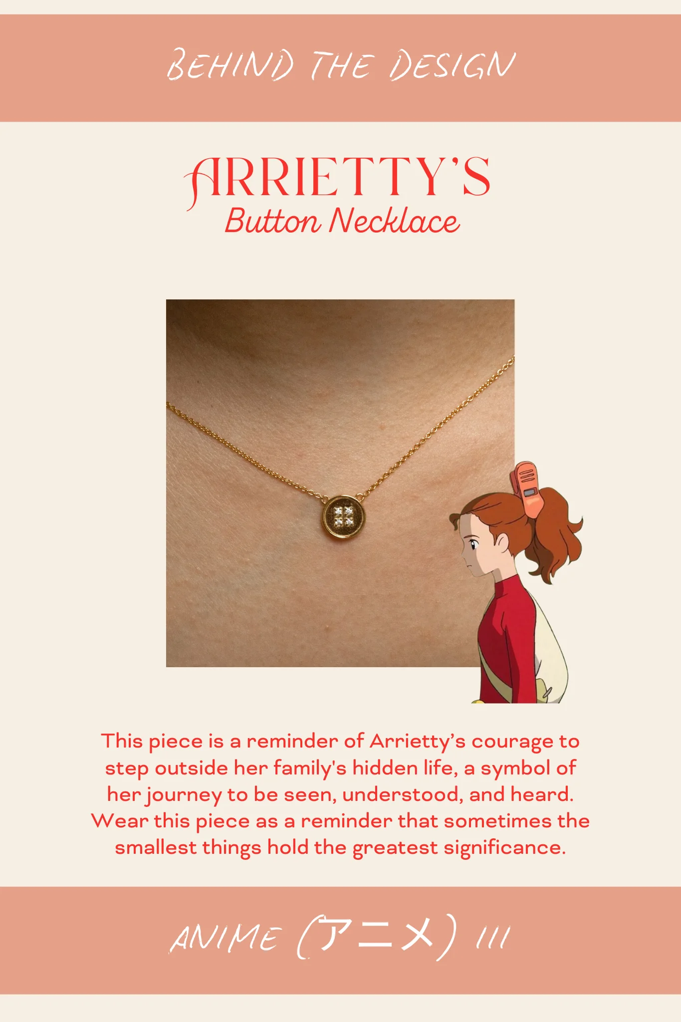 Arriety Button Necklace - Image 6