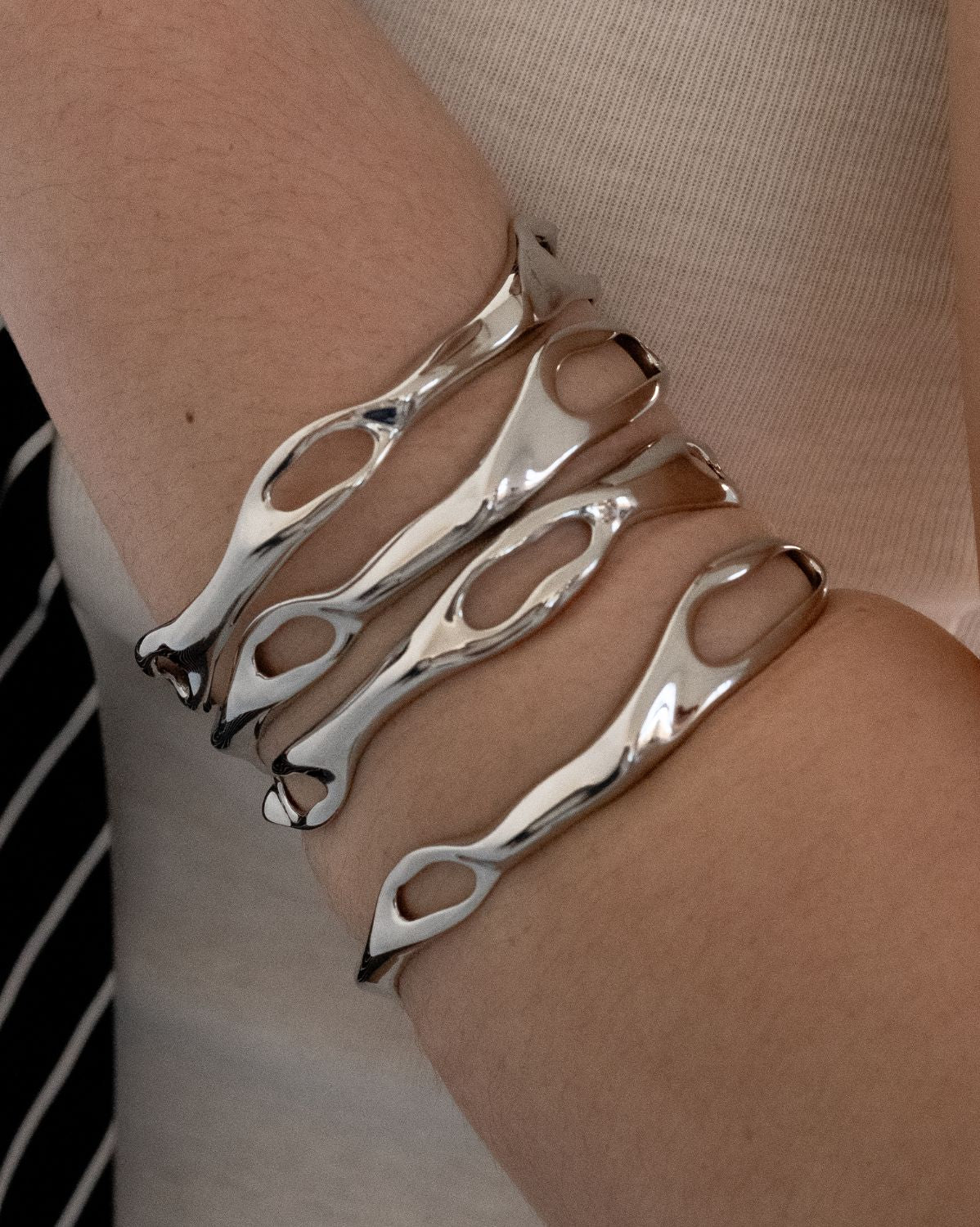 Asher Sculptural Cuff - Image 3