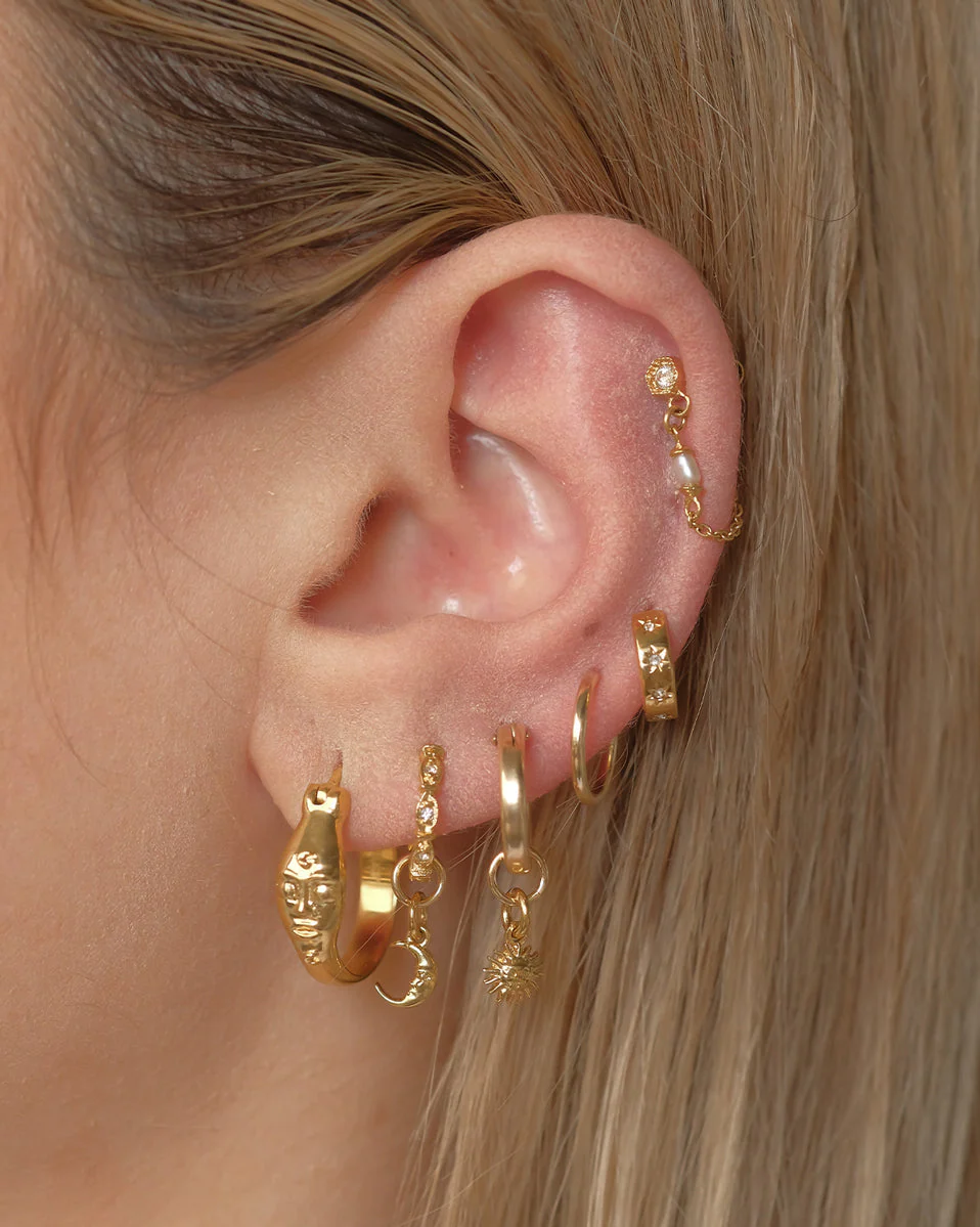 Aurelia Gemstone Huggie Hoops - Image 5