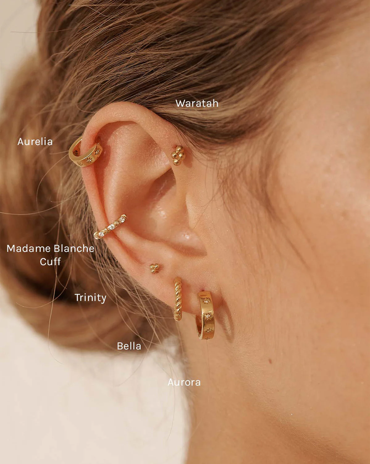 Aurora Bold Gemstone Hoops - Image 10