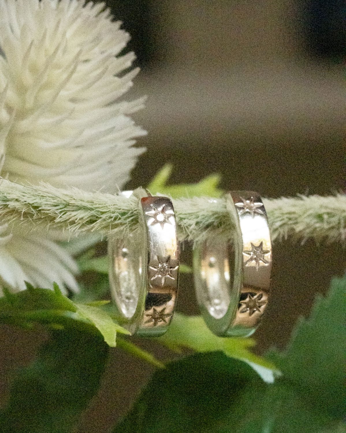 Aurora Bold Gemstone Hoops - Sterling Silver - Image 3