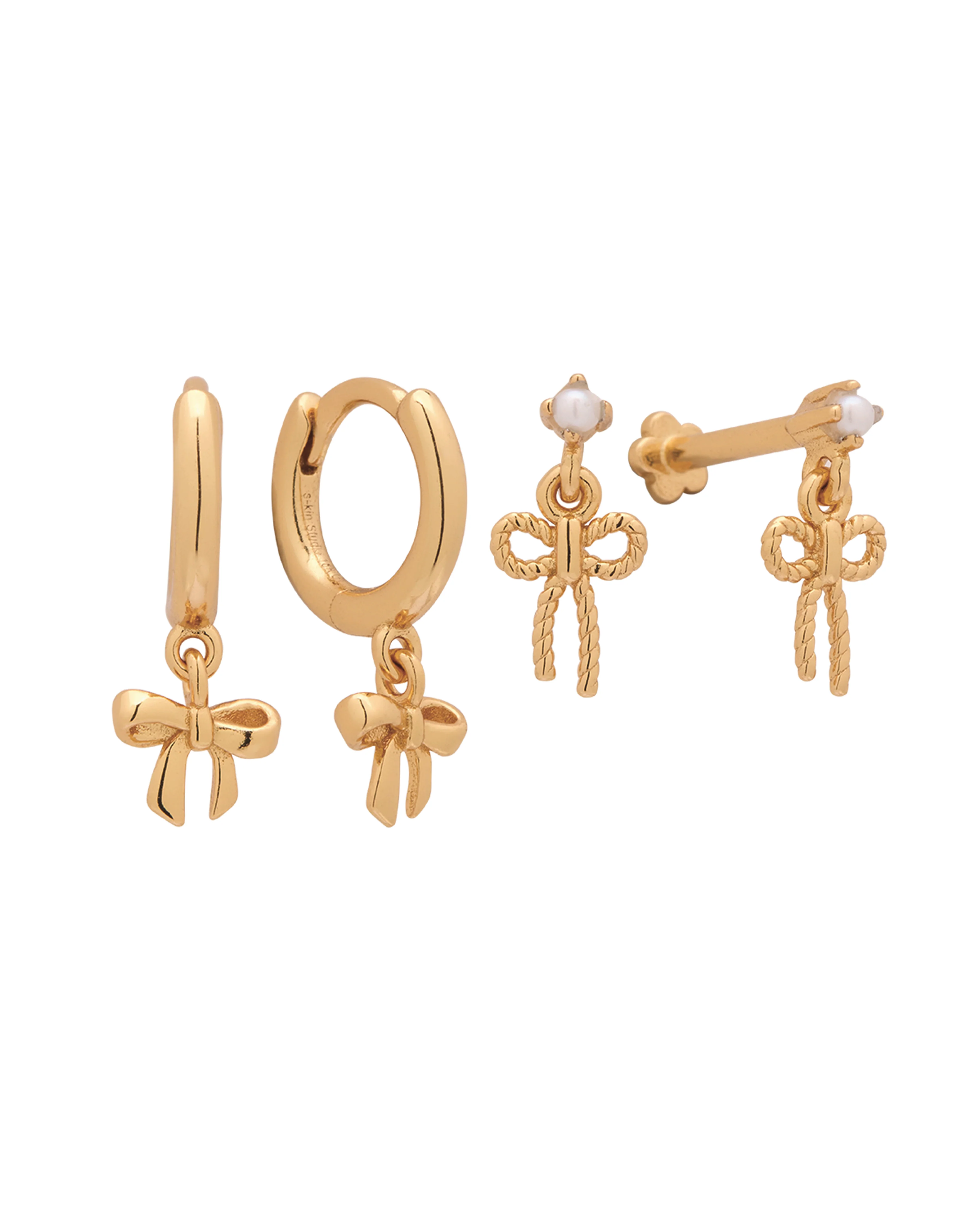 Ava Bow Earrings Set - Image 7
