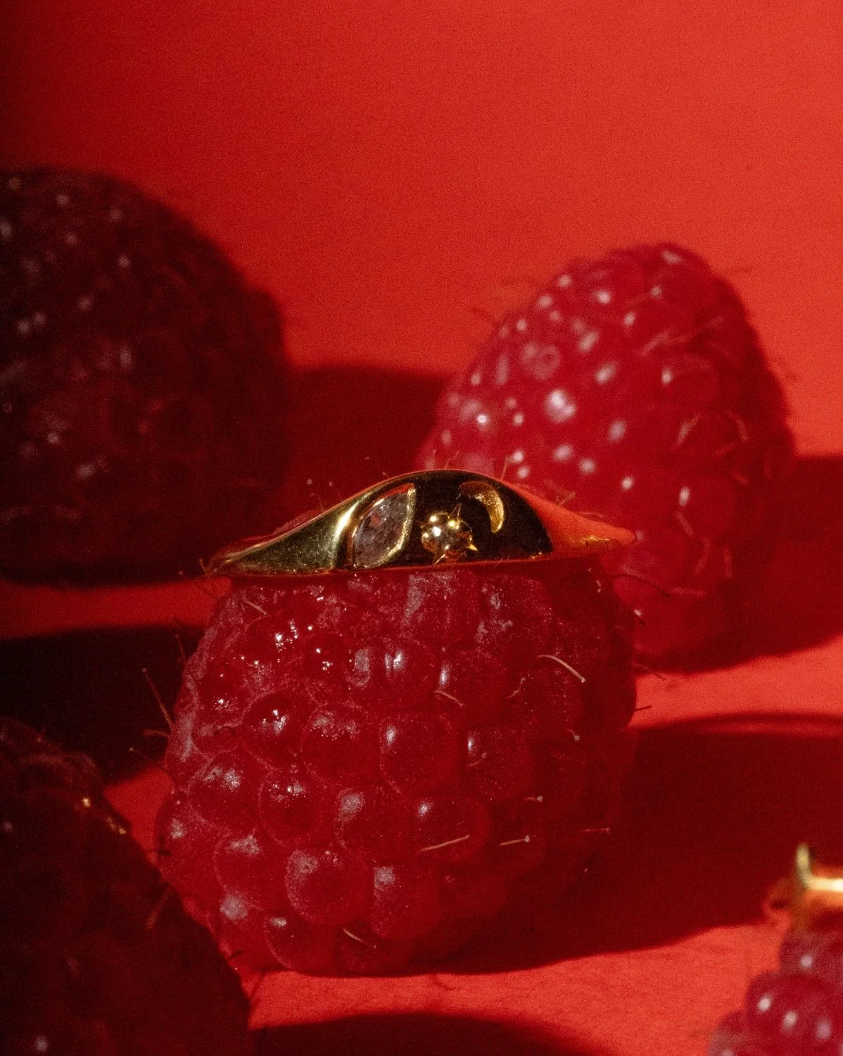 Ayla Half-Moon Signet Ring - Image 3