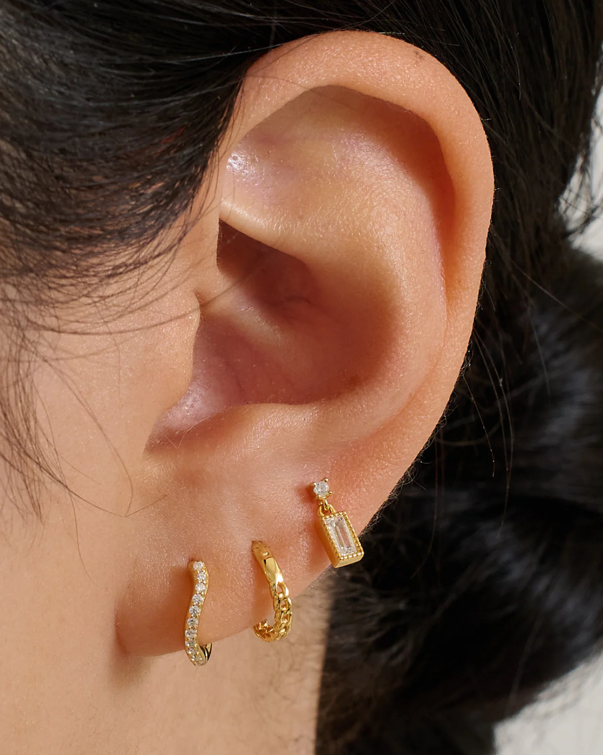 Bagete Dangle Piercing Stud - Image 2