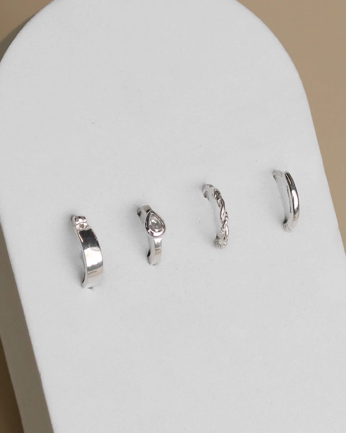 Basic Hoops Set - Sterling Silver - Image 3