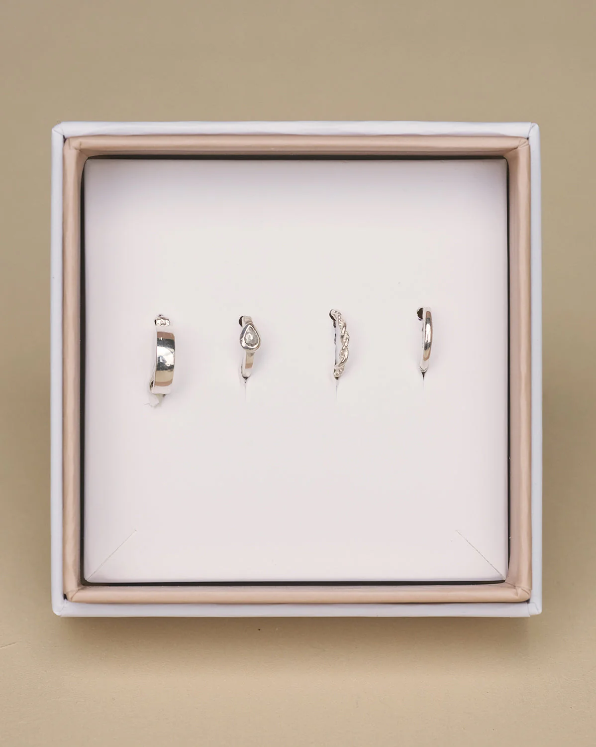 Basic Hoops Set - Sterling Silver - Image 4
