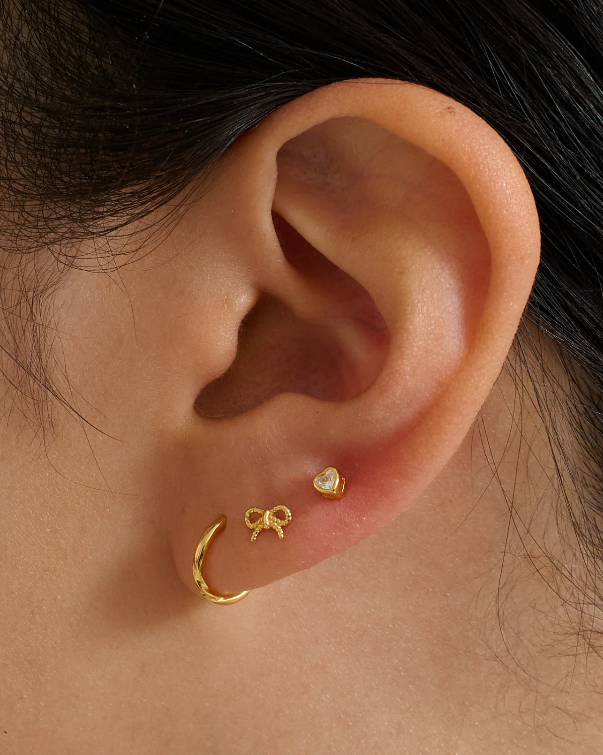 Bezel Heart Stud - Image 7