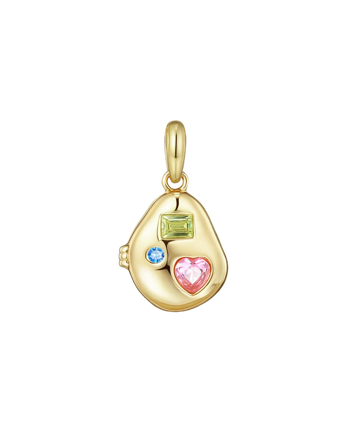 Billie Engravable Gemstone Locket Necklace - Image 10