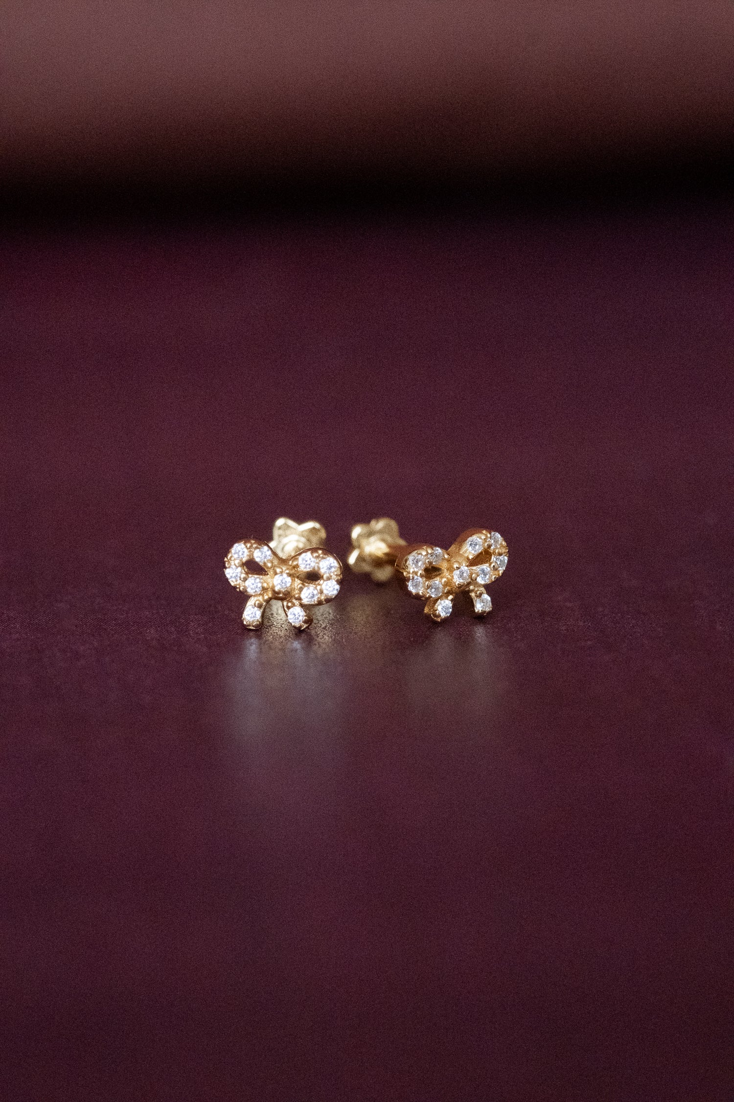 Bow Pave Piercings - Clear CZ - Image 2