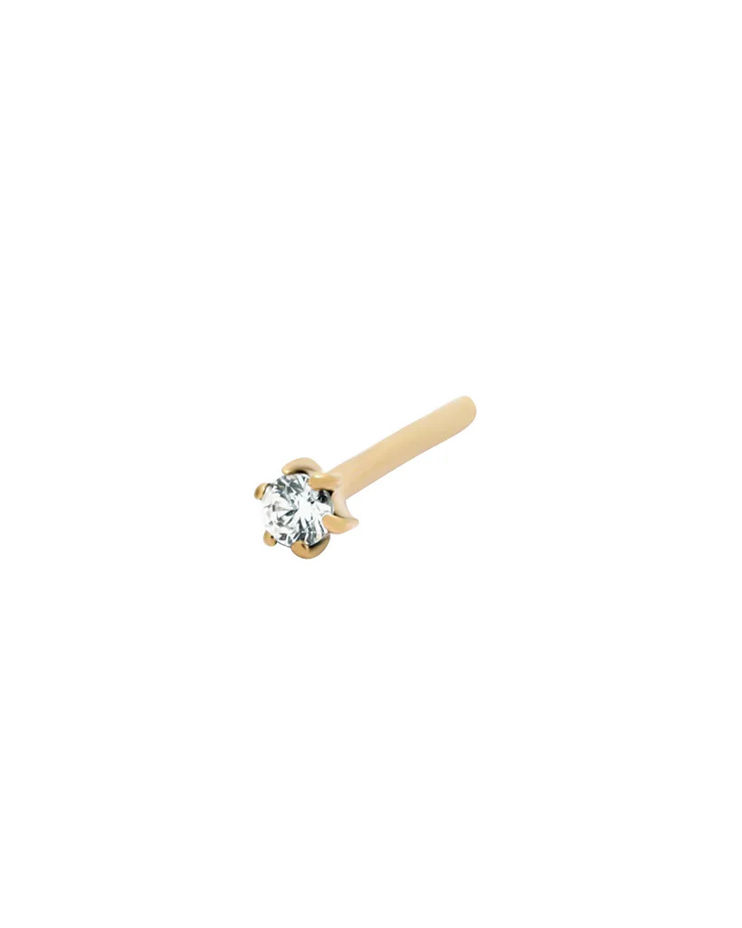 Byeol Solid Gold Diamond Stud - Image 7