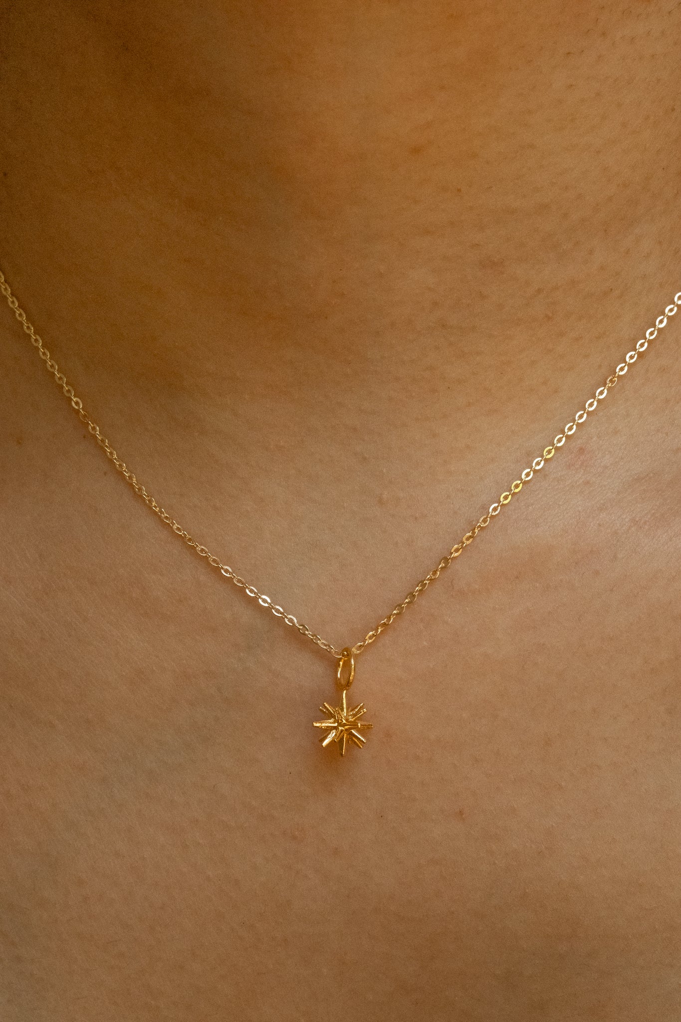 Solid Gold Calcifer Star-form Pendant - Image 3