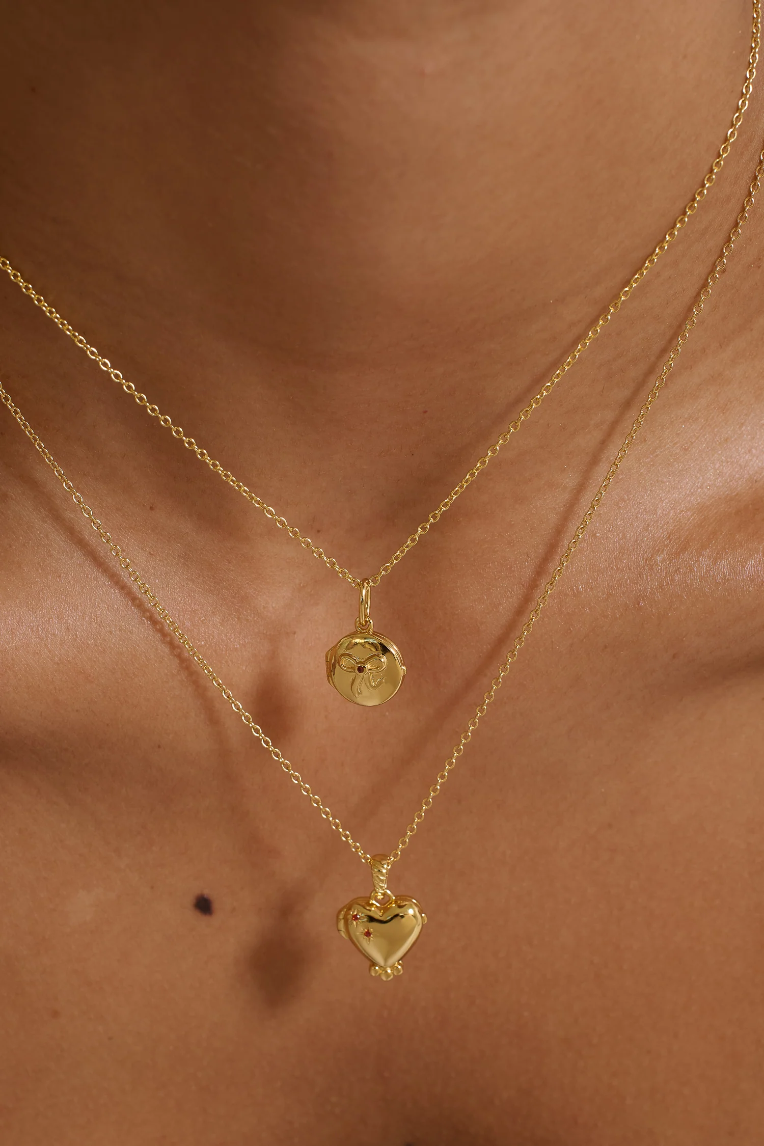 Carla Bow Engravable Locket Necklace - Image 3