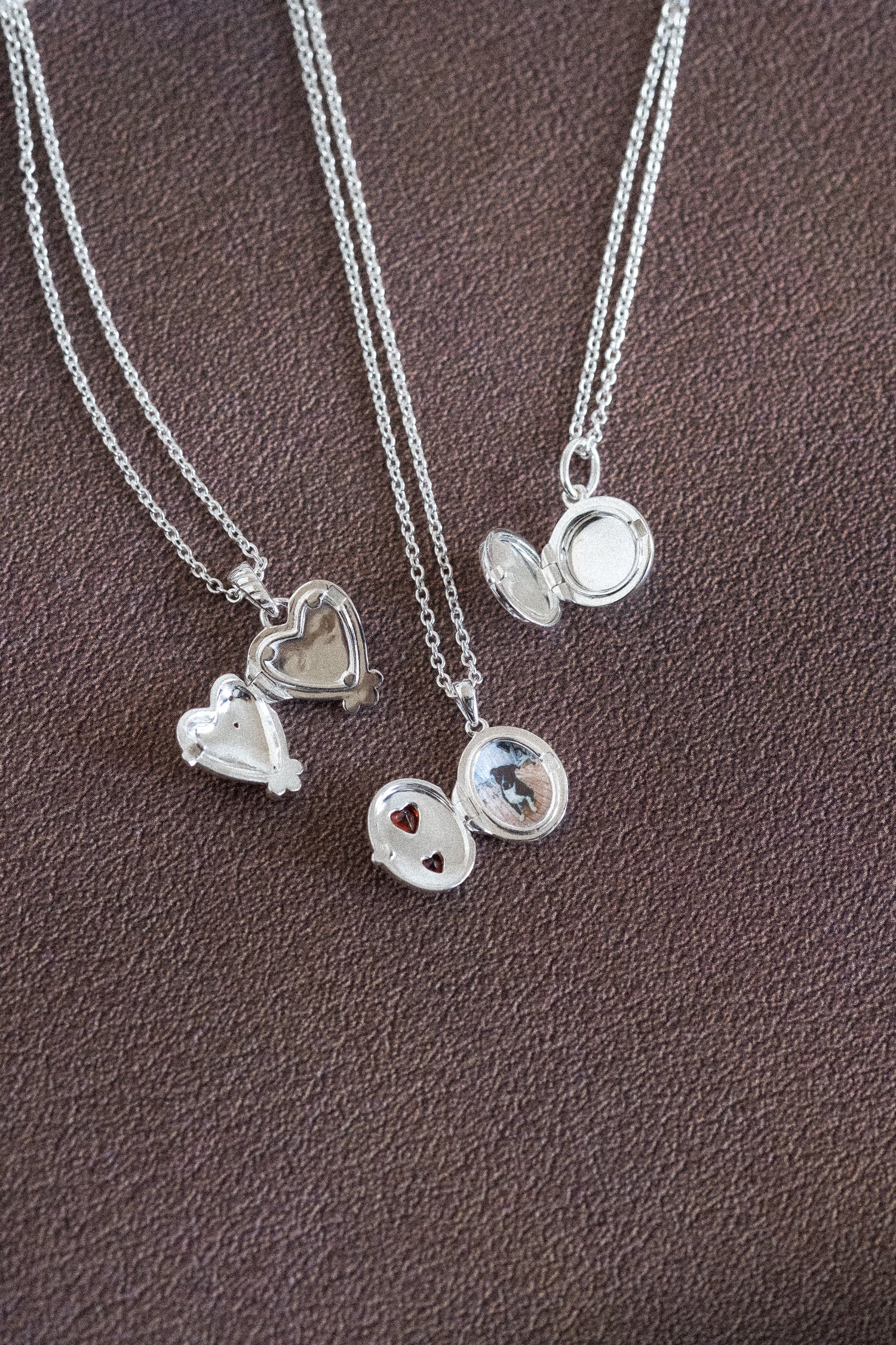 Carla Bow Engravable Locket Necklace - Sterling Silver - Image 4