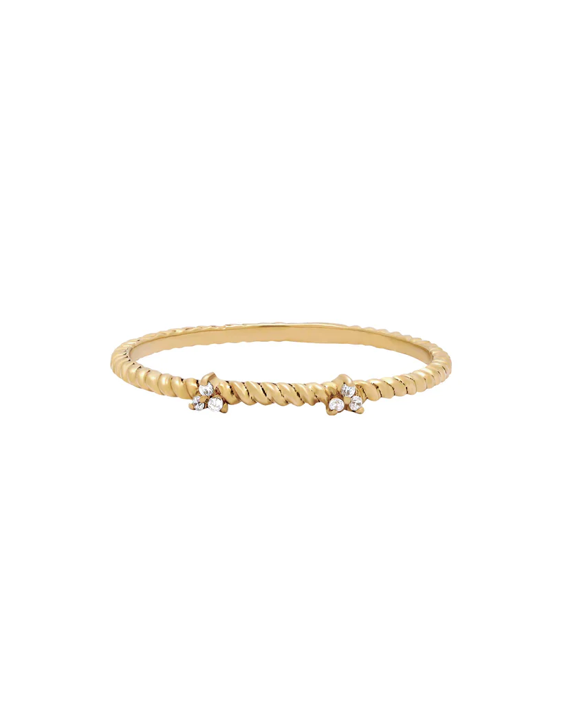 Cassia Solid Gold Stacking Ring