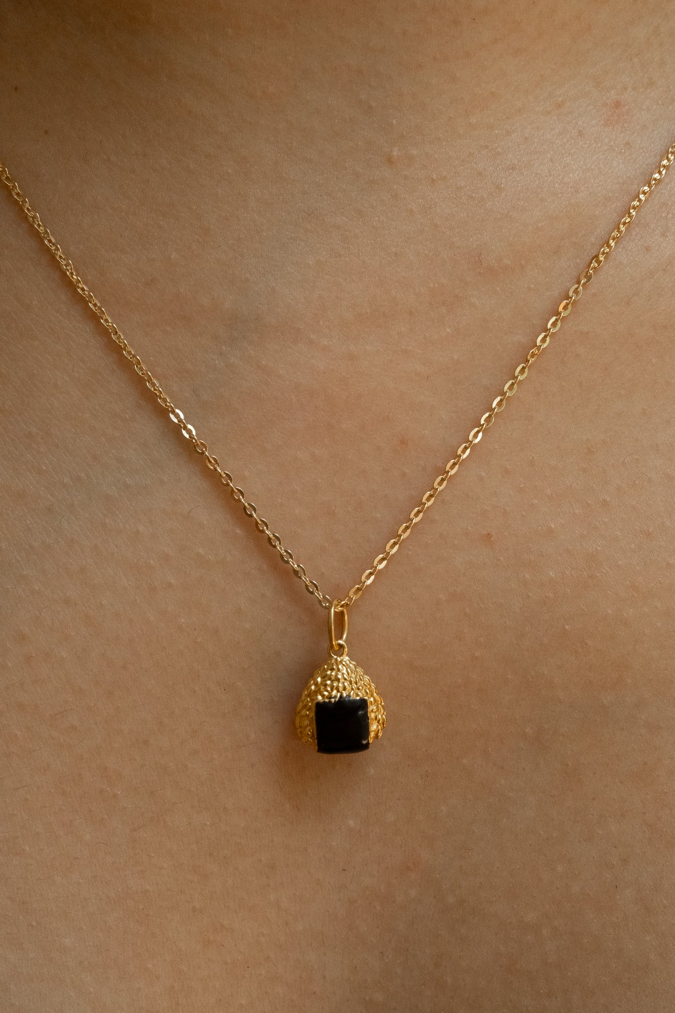 Solid Gold Chihiro's Onigiri Pendant - Image 3