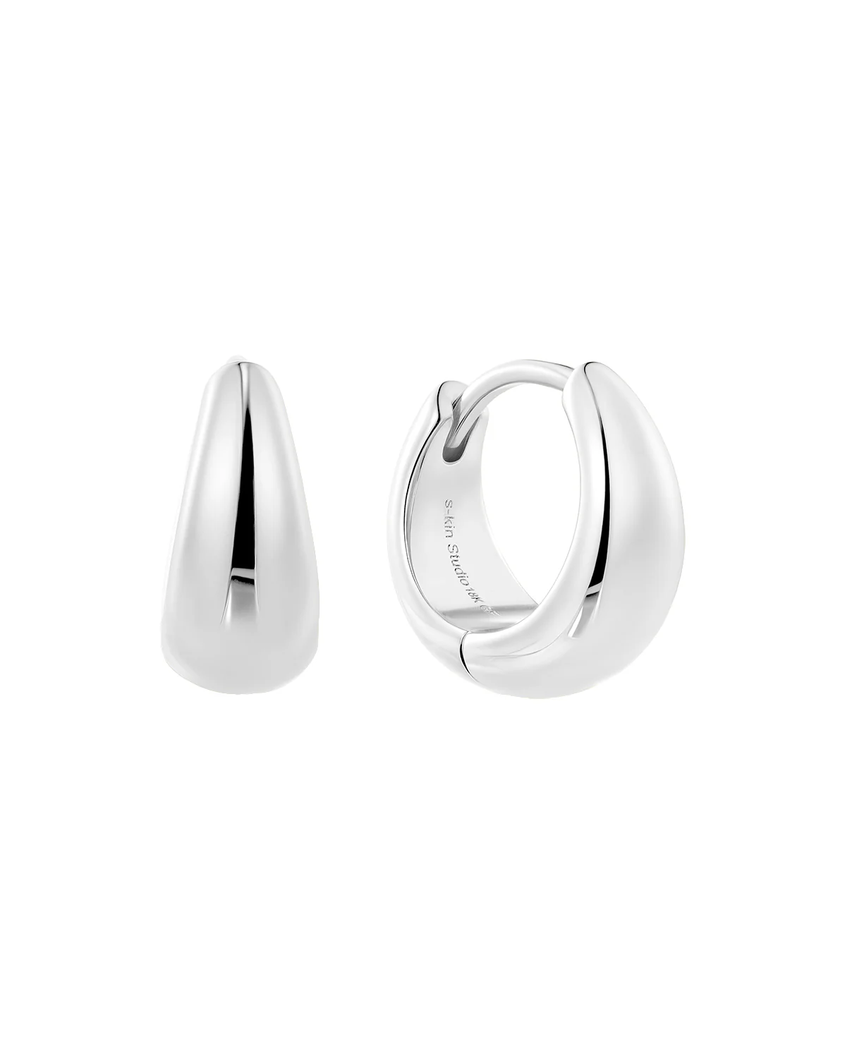 Clara Everyday Dome Hoops - Sterling Silver