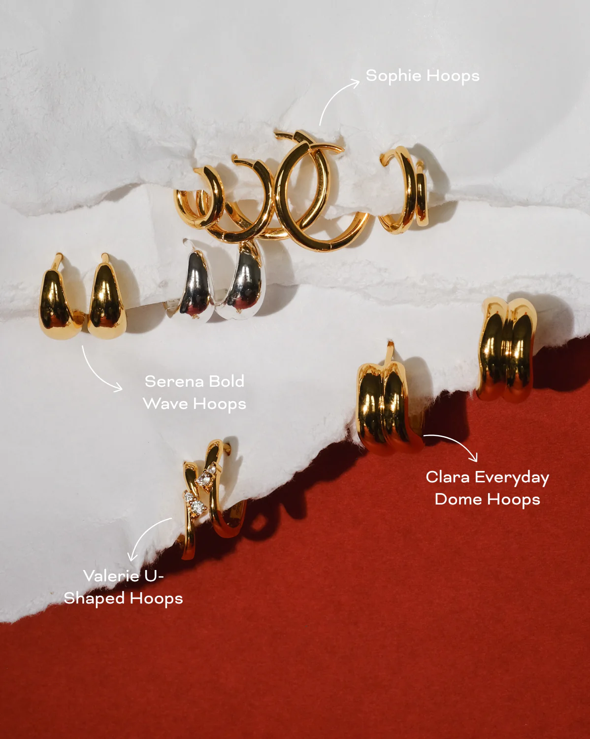 Clara Everyday Dome Hoops - Image 3